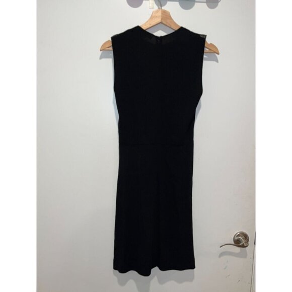 Sandro Paris Black Lace Front Sleeveless Mini  Dress Size Small Womens - Picture 3 of 11